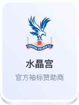 开云体育赞助水晶宫足球俱乐部袖标